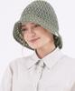 THE-ABON Beach Massed Sun Bucket Hat Beige