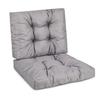 Set of MODULAR RATTAN Cushions, Seat 70x70cm + Backrest 70x40cm, Gray