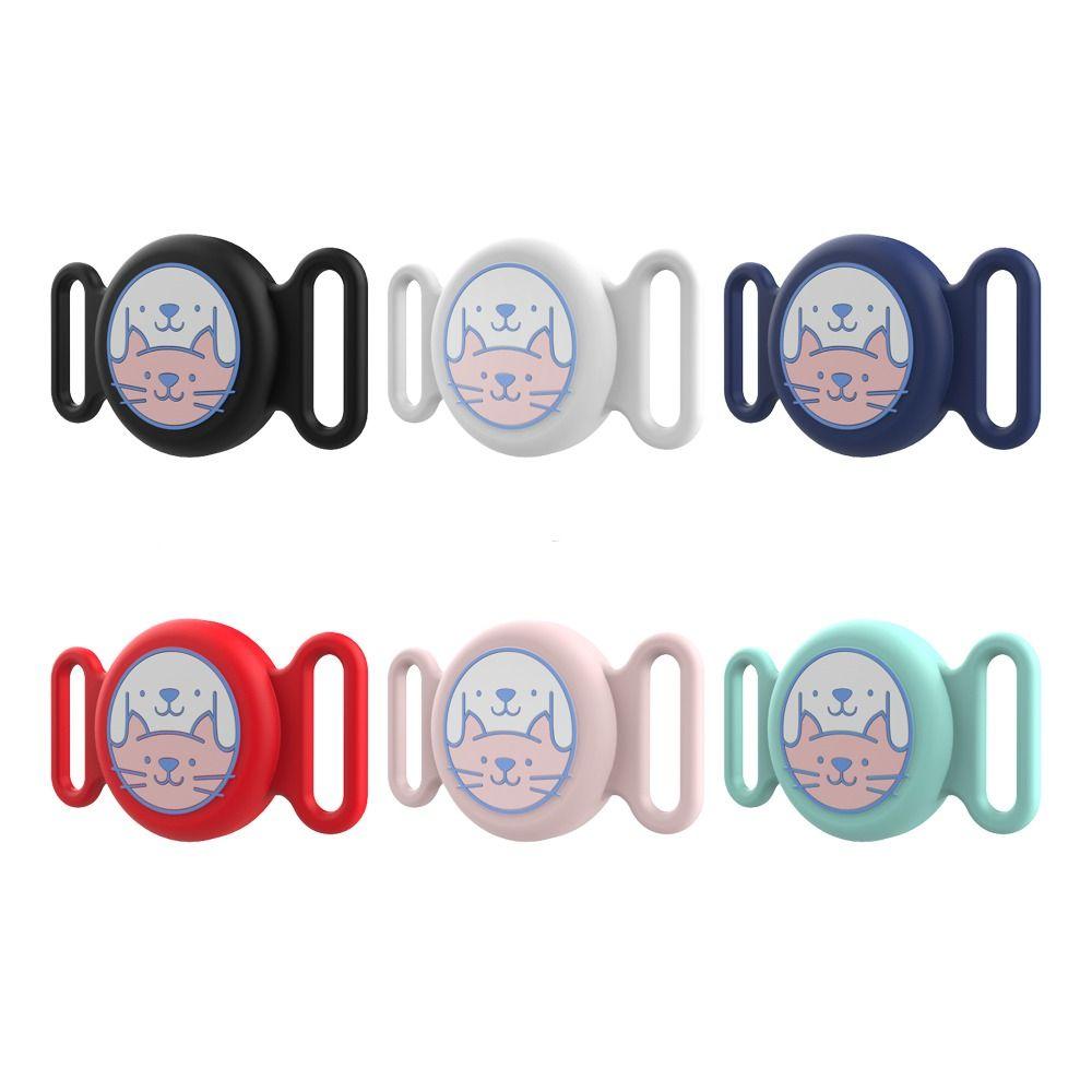 Anti Lost Pets Collar Silicone Case Waterproof Holder Protector for AirTag Cat Dog