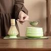 4PCS Food Grade Japanese Matcha Tea Set Bamboo Ceramic Japanese Chasen Matcha Stirring Brush