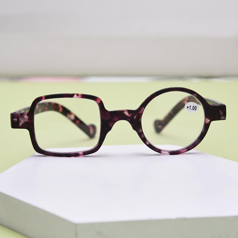 Retro Old-Fashioned Presbyopic Glasses Irregular Round&square Glasses Men Women Fashionable Eyeglasses Trend Accessories