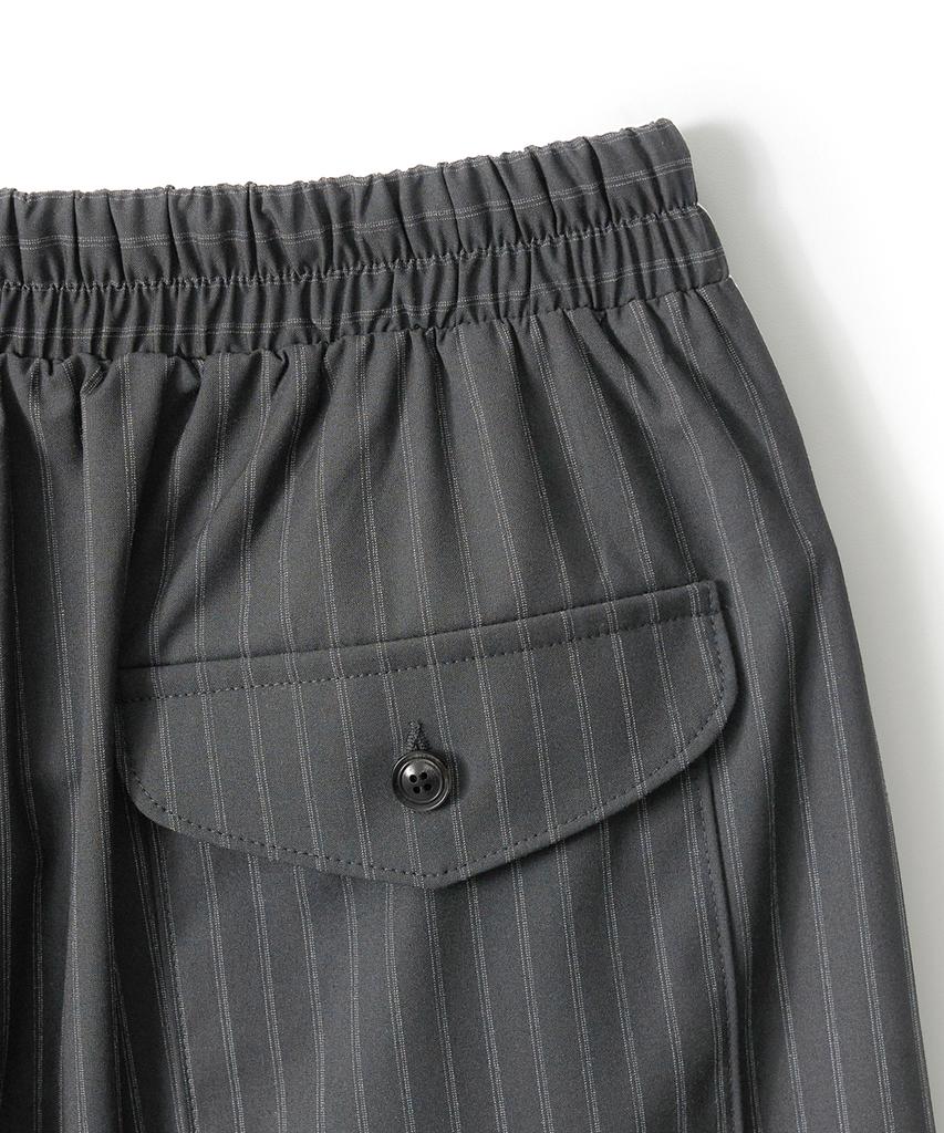 TRIP LE SENS Light Stripe Easy Elastic Half Pants_Gray
