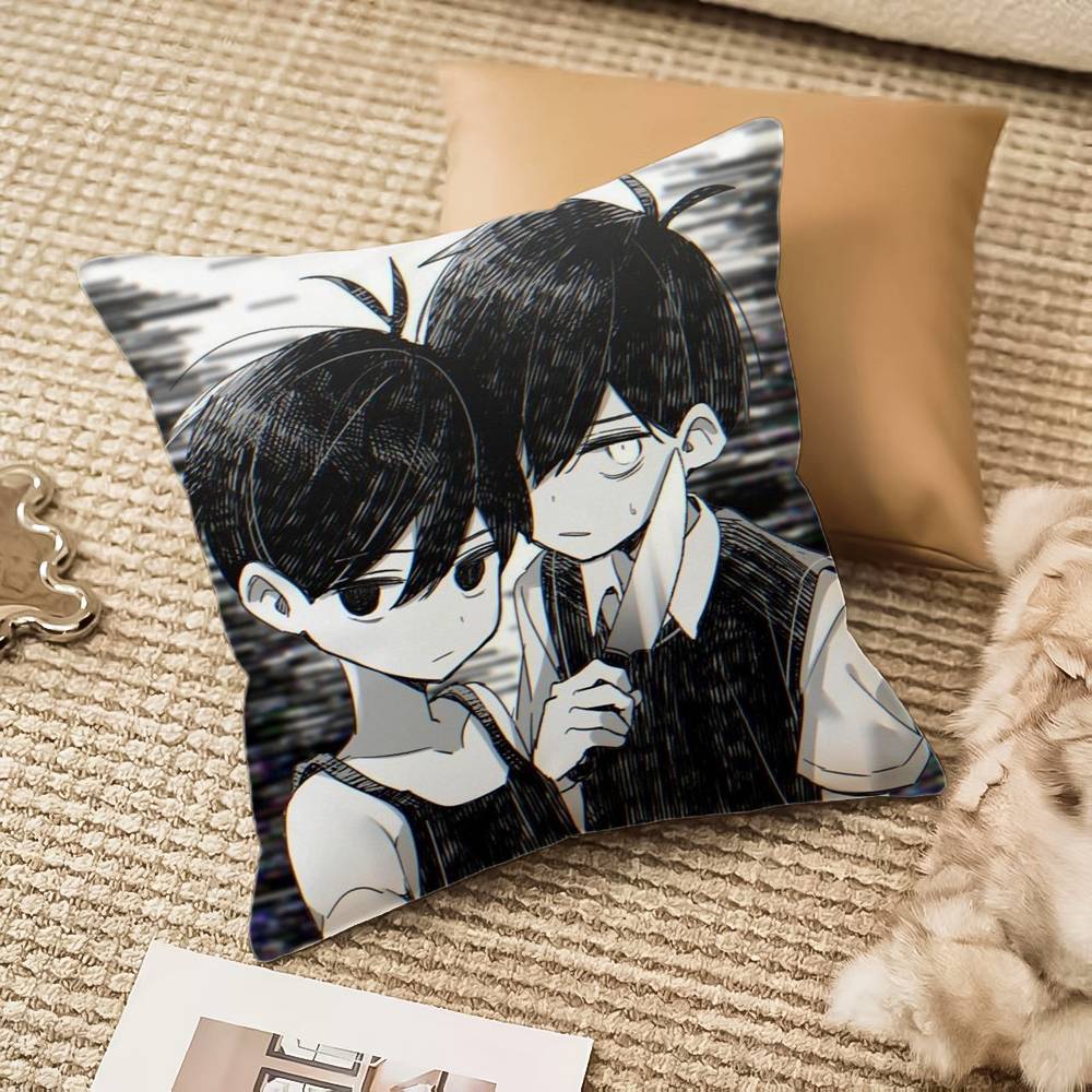 Game Anime O-Omori Pillow Case Anti-dustmite Invisible Zipper Sofa Bed