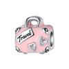 Kupferrosa Liebe Koffer Perlen Charms passen Original Armband Charm Perlen Halskette DIY Schmuck für Frauen Hohe Qualität