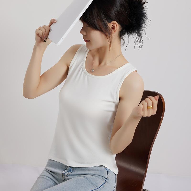 Modal Vest Women's Plus Size Camisole Underwear for Outerwear Base Sleeveless Vest Women's Base Shirt