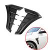 Universal Car Fender Side Vents Air Flow Intake Grille Sticker Trim Cover Decoration Glossy Black / Carbon