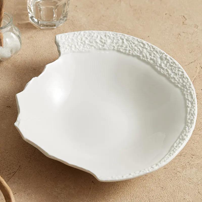 Creative Broken Edge Plate Hotel Restaurant Dishes Decoration Plate Main Dish Plate Dinner Steak Dessert Plate Kitchen Tableware