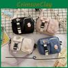 Nylon Small Square Bag For Women With Zip Closure For Daily Casual Use