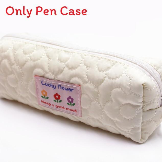 Polyester Floral Pencil Case With Zipper For Students And Office Storage