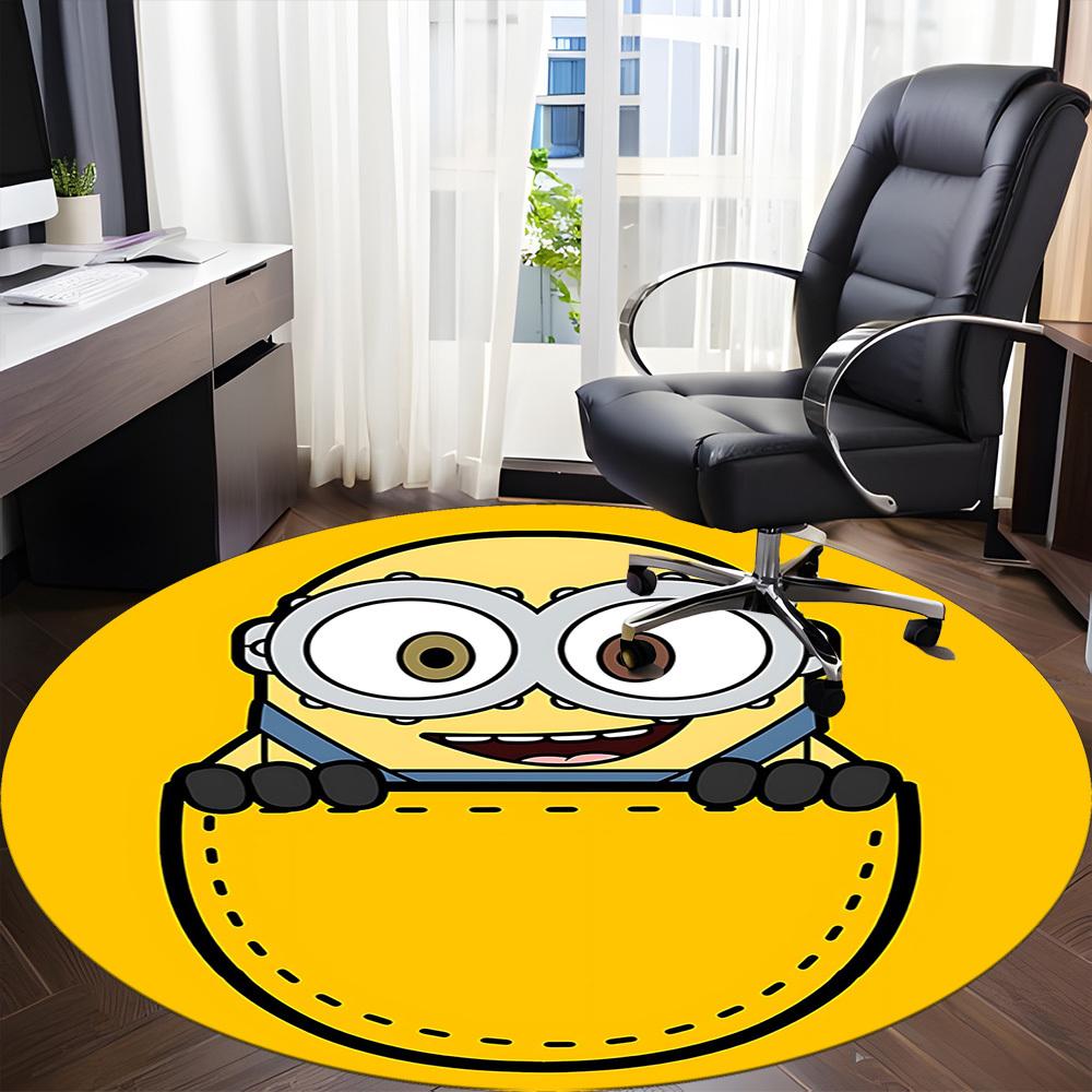 Pocket Minion Office Round Area Rug, Under Office Chairs Bedroom Living Room Home Decor  a1022260