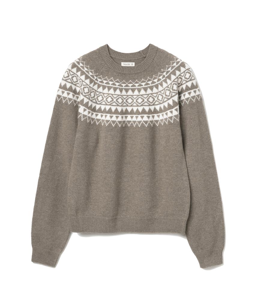 NOCLE Dixon Crewneck Knit Beige