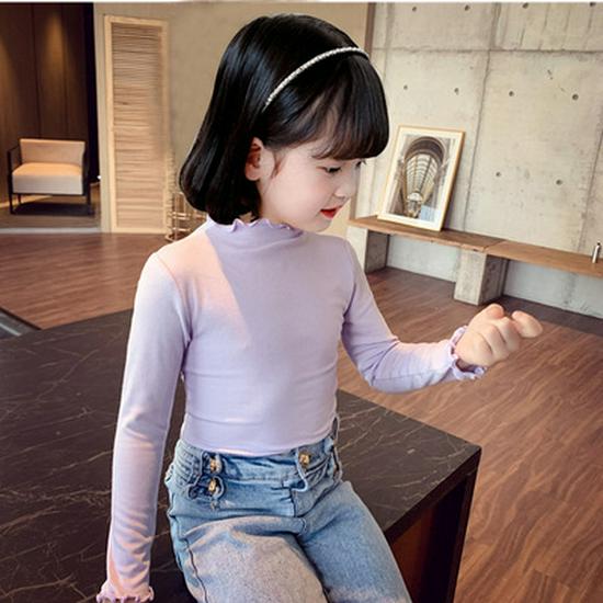 Mädchen Spitzen Langarm T-Shirt - Leichtes Frühling/Herbst Koreanischer Mode Top