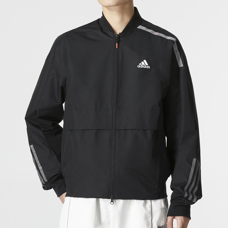 adidas Essentials 3-Stripes Tricot Track Jacket Men Outerwear Black HM5161