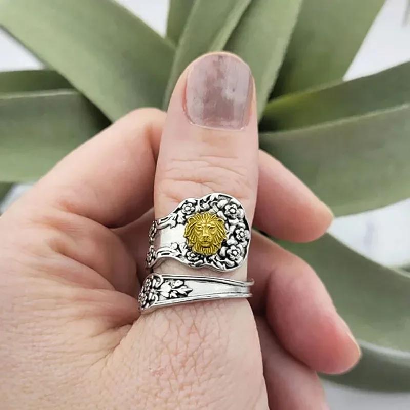 Geschenk Herren Dominanter Ring Retro Gothic Mode König der Löwen Schmuck Trendig Geschenk Großhandel