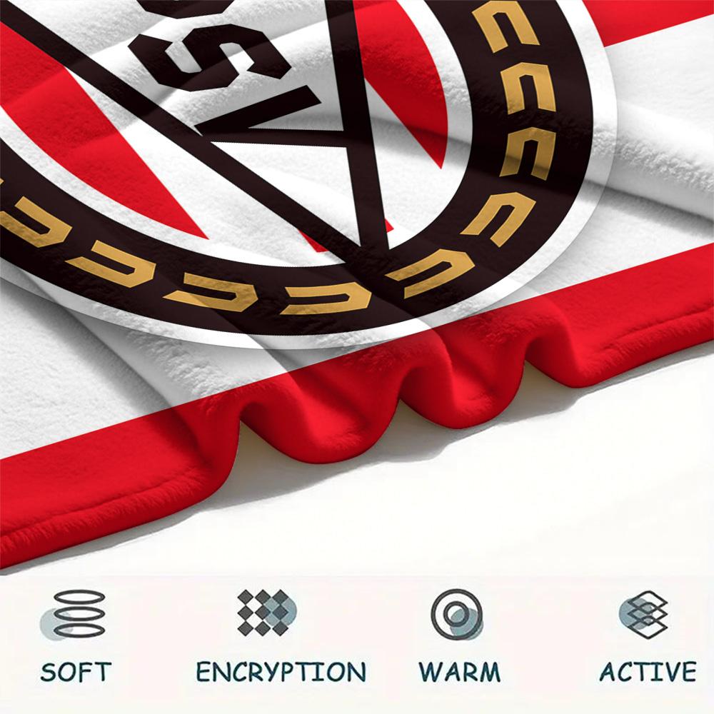 PSV Eindhoven Flanelldecke mit Aufdruck, Hohe Qualität, Bequem für alle Jahreszeiten, Heimdekoration, Wärme und Komfort
