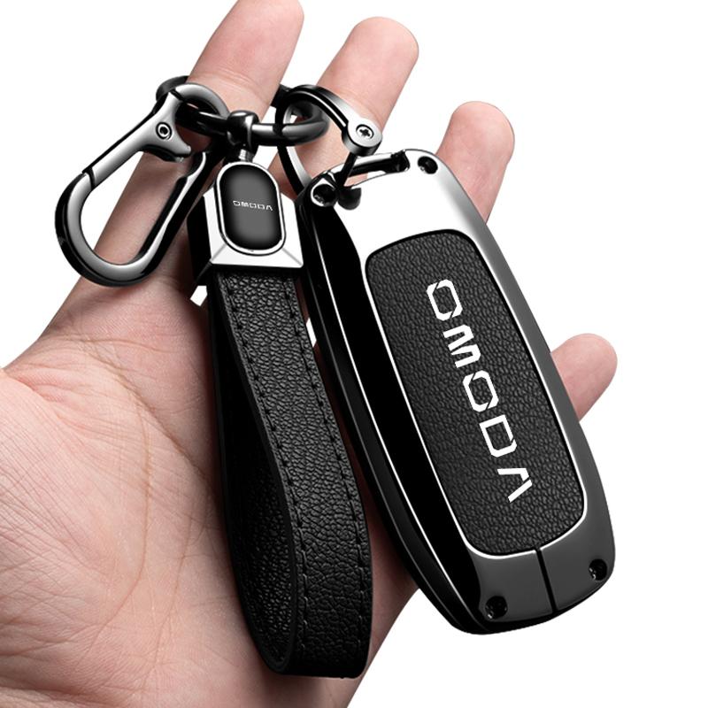 Zinc Alloy Car Key Case For Chery Omoda C7 7 Shs Phev Accessories Keychain Remote Decoration Cover Shell Housing Holde
