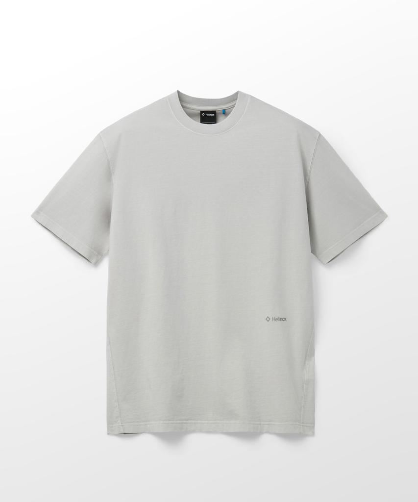 Hellinogseuweeo Garment Dyed Short Sleeve T-Shirt_Light Gray