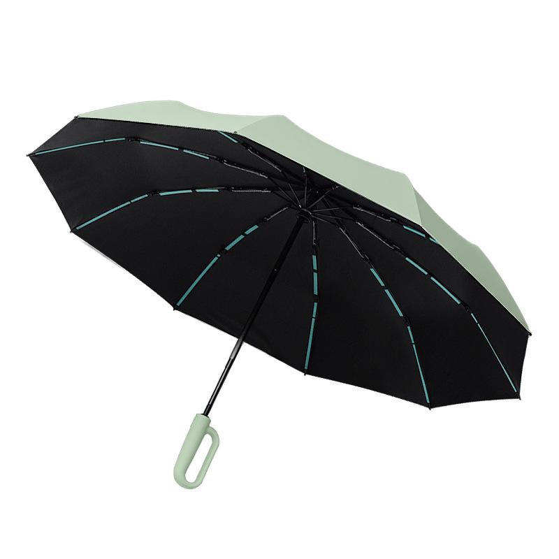 Automatic ring buckle umbrella Portable sun umbrella Sunscreen UV parasol Sunshine and rain dual-purpose male and female folding