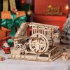 Robotime Rokr Kolejka Kulowa Puzzle 3D Gry Drewniane Zestawy Modeli z Kulami Drewniana Konstrukcja Rękodzieło Zabawki dla Dzieci i Dorosłych
