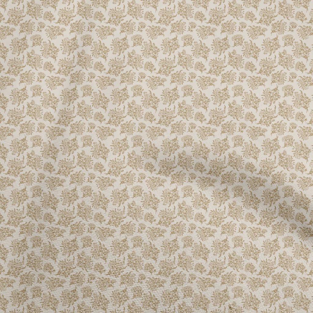 oneOone Cotton Flex Dusty Teal Green Fabric Toile Fabric For Sewing Printed Craft Fabric By The Yard 40 Inch