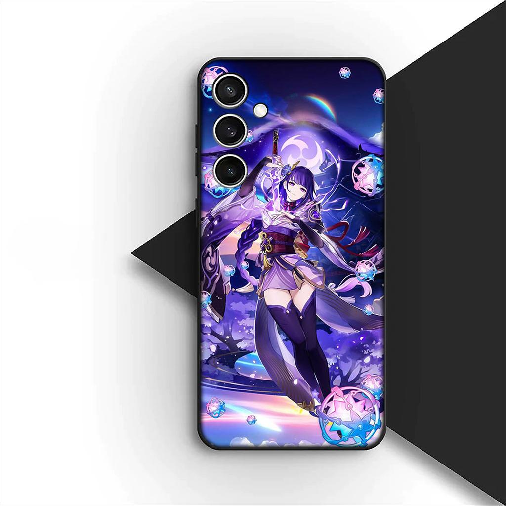 for Motorola Moto G86 G57 E14 E15 G14 G34 G67 G84 G24 A54 G15 Power E22 Phone Cover Soft Case Genshin Baal Raiden Shogun Impact