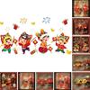 Vibrant 2022 Happy New Year Cny Window Sticker Perfect For Festive Home Decor
