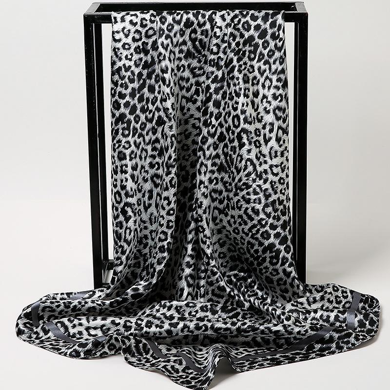 Chinese Style 90 * 90cm Large Square Scarf Simulated Silk Scarf Shawl Spring Autumn New Style Ribbon Cloak Turban Femme Sj114