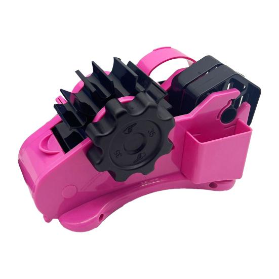 Multi-Function Tape Dispenser with Automatic Roller Cutter Adjustable Length Setting Efficient Cutting Divider Channel for Wrapping Office Desktop