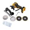 Electric Angle Grinder Brushless Motor Cordless Cut Off Tool for Metal Tile Wood Cutting Grinding 75MM Disc Angle
