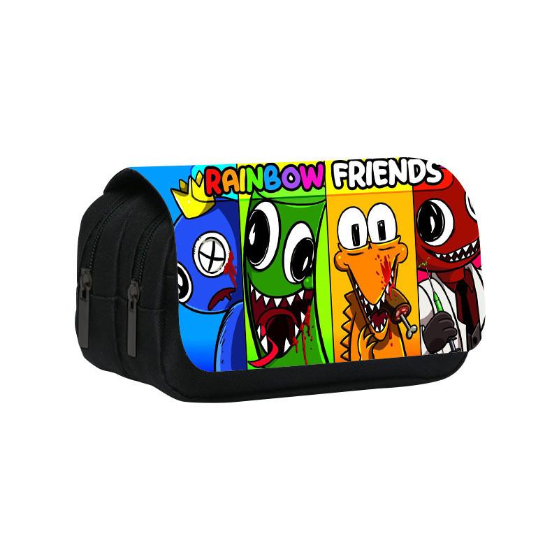 Trousse cu Strat Dublu Rainbow Friends cu Capacitate Mare pentru Studenți și Copii