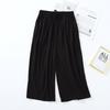 Pantalon court ample de style japonais pour femme, short fin, modal, couleur unie, jambes larges, grande taille, bas pour la maison, été
