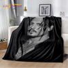 3D-printet Johnny Depp-serie Mykt Plysjteppe, Flanellteppe Kastepledd for Stue Soverom Seng Sofa Piknikdeksel