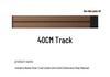 Retro Black Walnut Wood Grain Track Socket with USB Power Strip - Multi-functional British Design