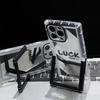 English Mirror Roman Bracket for Iphone15pro Max Mobile Phone Case Apple 16/14 Personalized Protective Case