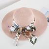 Bohemian Style Sun Protection Straw Hat for Women's Summer Seaside Vacation Bow Shaped Big Brimmed Hat