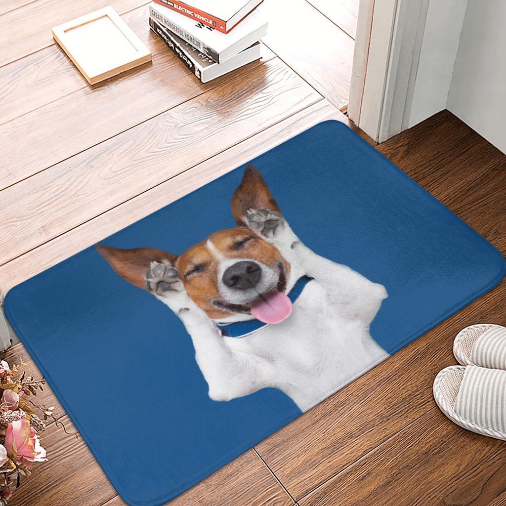 Funny Jack Russell Terrier Front Door Floor Entrance Mat Outdoor Bath Kitchen Doormat Living Room Carpet Rug