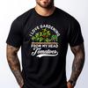 I Love Gardening from My Head Tomatoes Funny Gardener Grpahic Tee Autumn Mens Clothing Tee Shirt Vintage Style