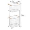 Yamazaki Jitsugyo Laundry Wagon Basket White X D31 X H94cm Tosca Laundry Basket with Casters Large Capacity 3300 + Approx. W41.5