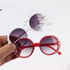 Runde Perlen Sonnenbrille für Kinder Mädchen Jungen Sonnenbrillen Mode Brillen Anti-UV Sonnenschutz Baby Sport Brillen