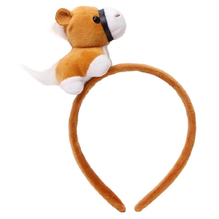 Year of Horse Costume Headpiece Stretchy Fabric Hairband For Adult Children Theater Performances Festival Dressingup