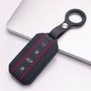 4 Button Silicone Key Fob Cover with Matching Keychain for Chery Jaecoo 7 8 J7 J8 Lock Unlock Trunk Remote Start Buttons, Full Wrap Key Guard for
