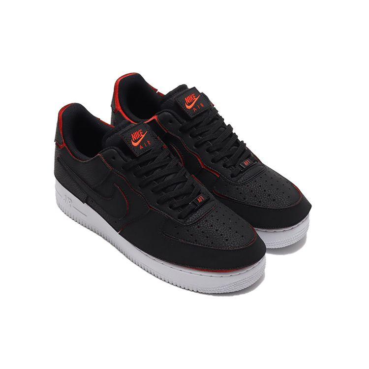 Nike Air Force 1/1 Low Black Chile Red Unisex Sneakers Pine-Green DD2429-001