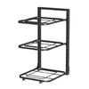 Support de Rangement pour Casseroles Multi-Couches Forte Portance Conception Creuse Réglable Placard Sous-Évier Support à Casseroles Support pour Ustensiles de Cuisine