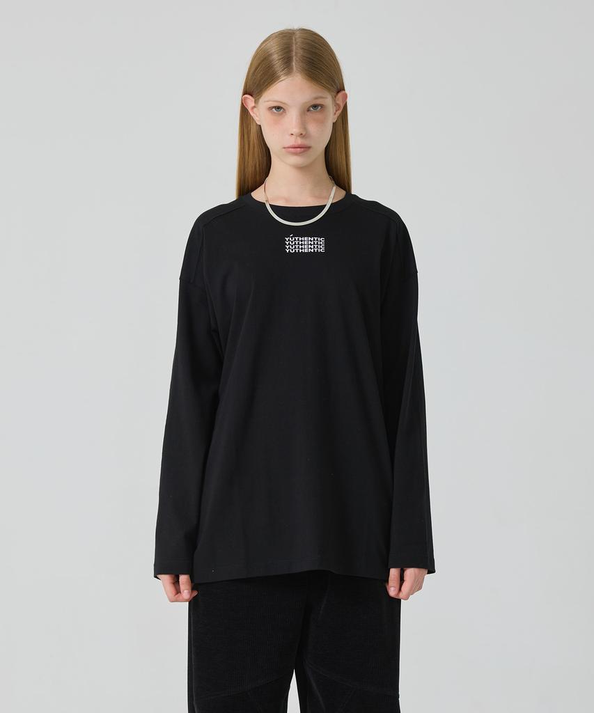 Yusentig Logo Boxy T-Shirt Black Oe3Ae10910