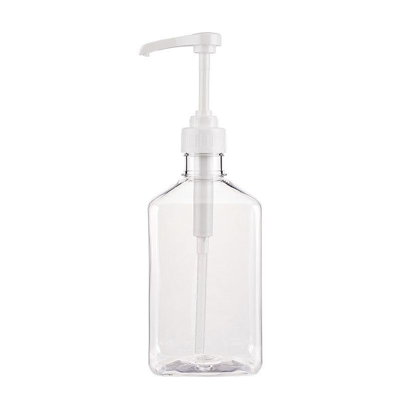 1100ml Dávkovač kávového sirupu Multifunkční láhev na medovou omáčku kečup s 5/8/10CC pumpou Měřítko Dávkovač kapek sirupu