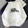 Felpe con Stampa Los Angeles Uomo Larghe Stile Hip Hop Felpe con Cappuccio Alta Qualità Primavera Autunno Casual Top Pullover con Cappuccio