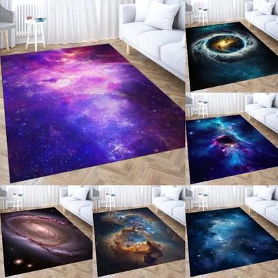 Cosmic Haven Galaxy Carpets Nebula Themed Rugs Modern Living Room Floor Mats Space-Inspired Starry Sky Decor for Your Home