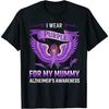 Alzheimer-Aufklärung Geschenk T-Shirt Ich trage Lila für meine für meine Mama T-Shirt, für Männer Frauen Kinder