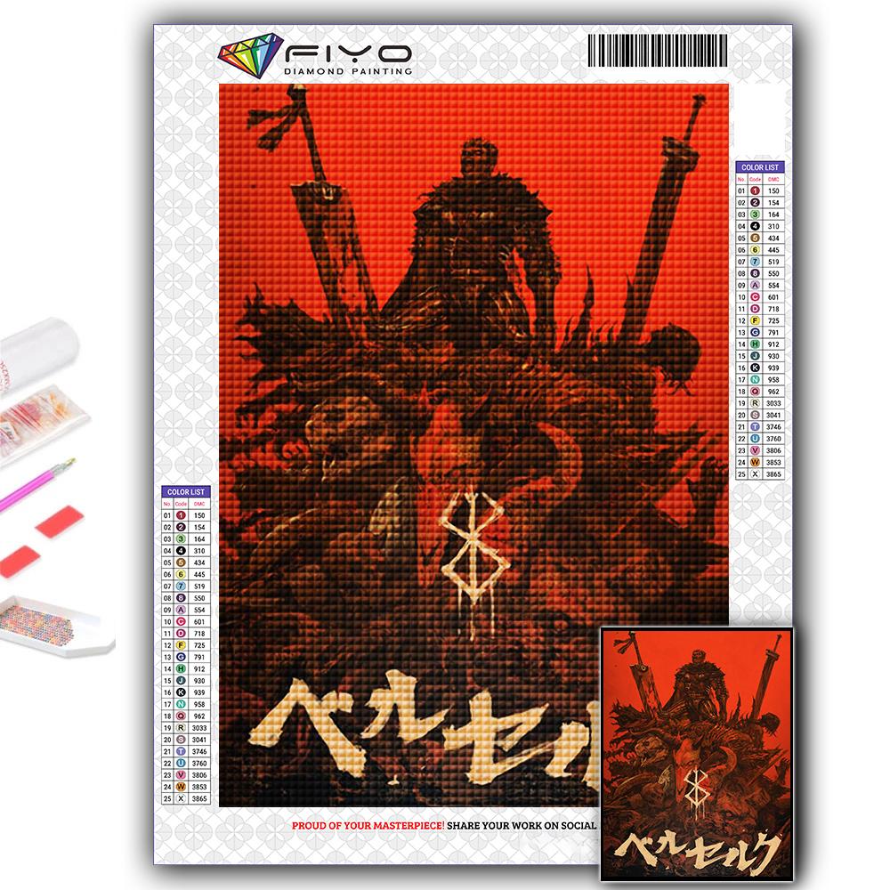 Diamond Painting Anime Berserk Diamond Mosaic Craft Diamond Embroidery Painting