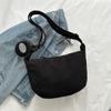 Neue trendige Umhängetasche für Damen aus japanischem Cord für Instagram-Studenten, vielseitig einsetzbar für Unterricht und Pendeln, große Umhängetasche